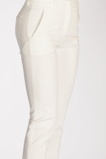 Slowear Pantalone Leyre Bianco Latte Donna - 5