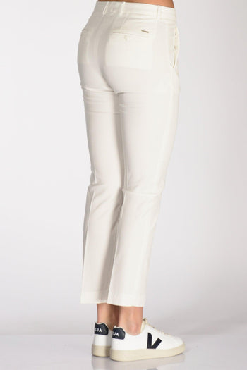 Slowear Pantalone Leyre Bianco Latte Donna - 6