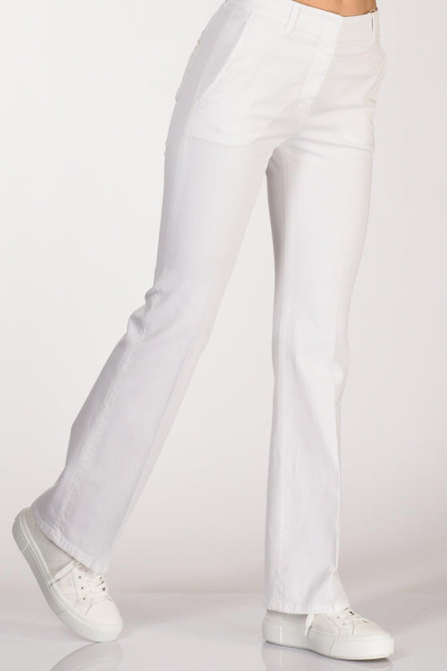 Slowear Pantalone Aylen Bianco Donna