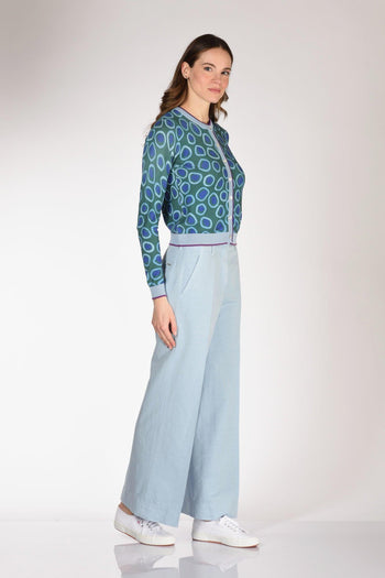 Slowear Pantalone Ilya Azzurro Donna - 2