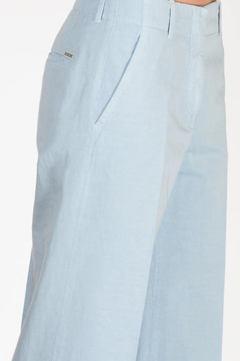Slowear Pantalone Ilya Azzurro Donna - 5