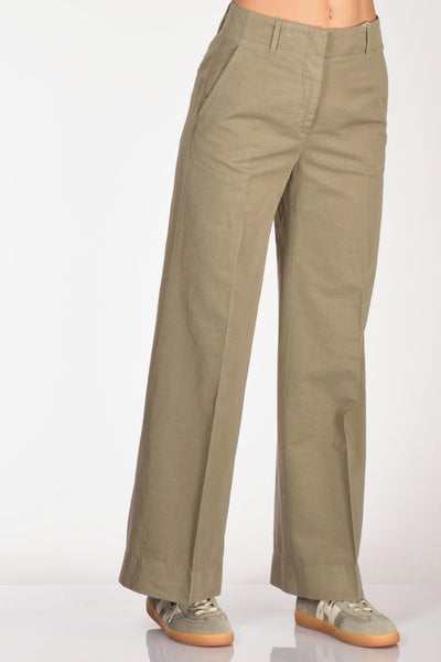 Slowear Pantalone Ilya Verde Donna