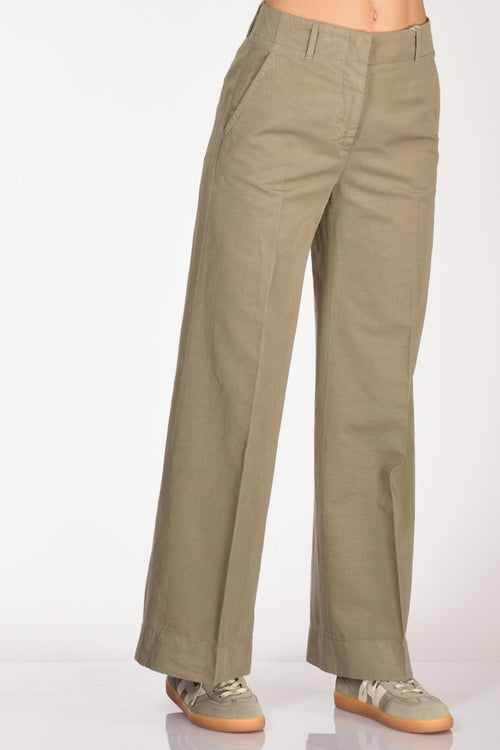 Slowear Pantalone Ilya Verde Donna