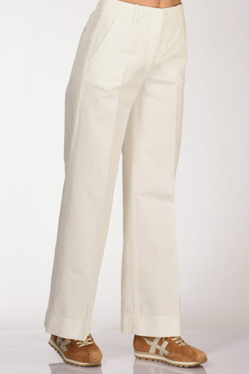 Slowear Pantalone Ilya Bianco Naturale Donna
