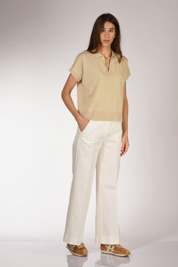 Slowear Pantalone Ilya Bianco Naturale Donna - 2