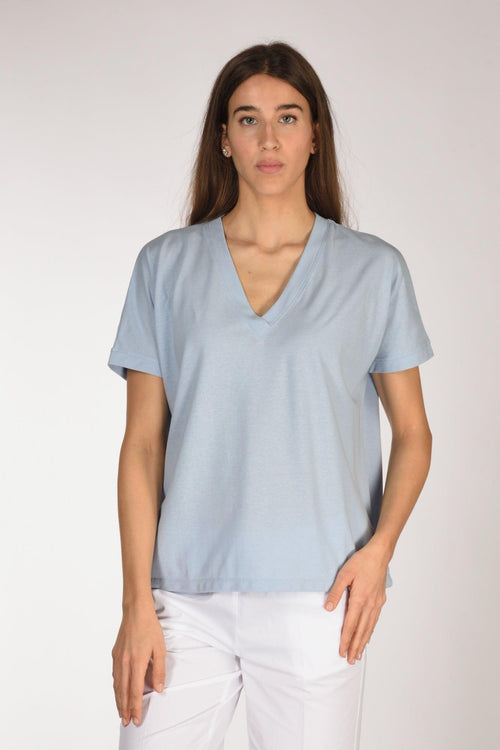 Slowear Maglia V Azzurro Donna