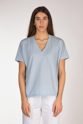 Slowear Maglia V Azzurro Donna - 2