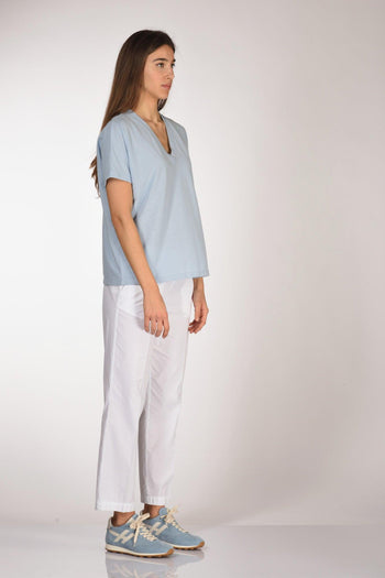Slowear Maglia V Azzurro Donna - 4