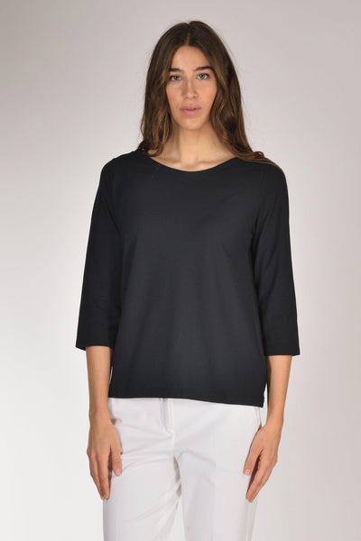 Slowear Maglia Scollo Blu Donna
