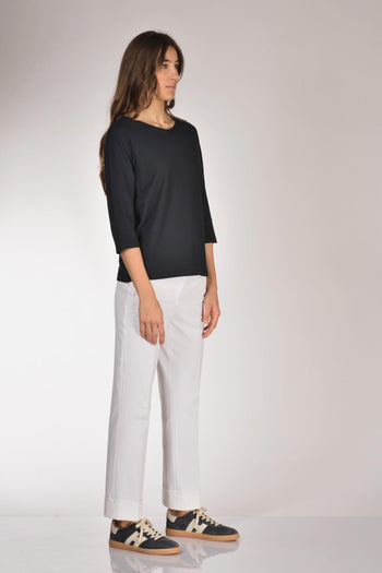 Slowear Maglia Scollo Blu Donna - 4