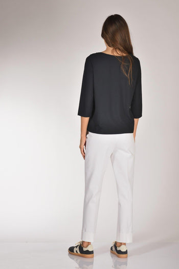 Slowear Maglia Scollo Blu Donna - 5