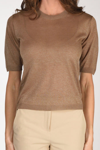 Slowear Maglia Tshirt Beige Scuro Donna - 3