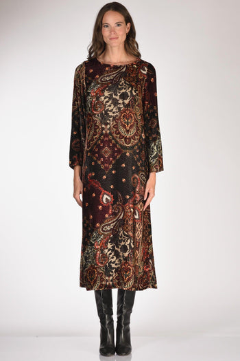 Abito Stampato Arancio/nero Donna - 2