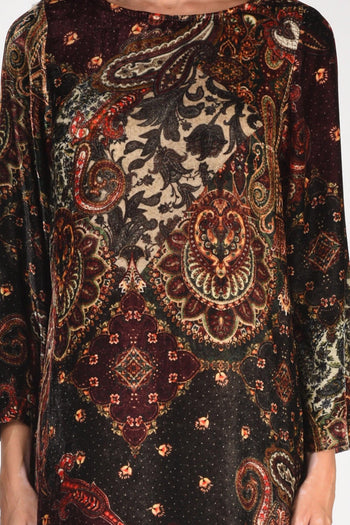 Abito Stampato Arancio/nero Donna - 3