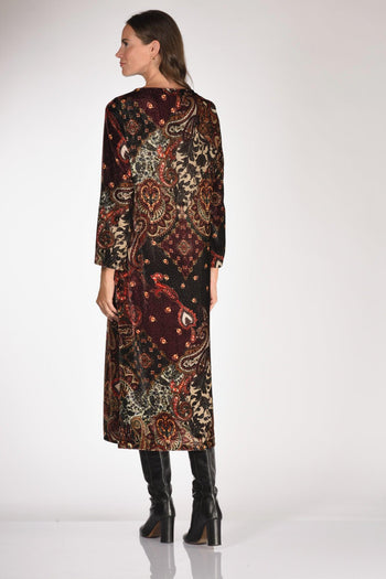 Abito Stampato Arancio/nero Donna - 5