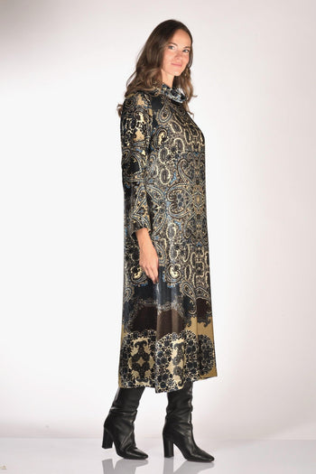 Abito Stampato Nero/bianco/azzurro Donna - 4