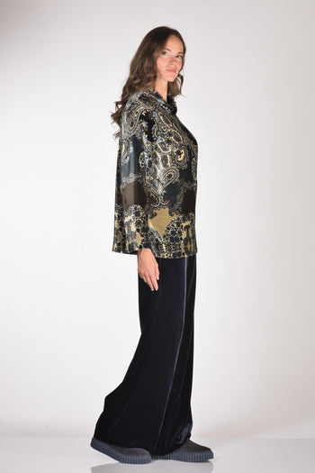 Maglia Nero/bianco/azzurro Donna - 4