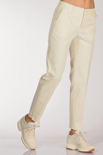 Pantalone New York Bianco Naturale Donna