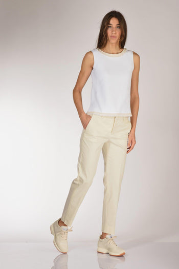 Pantalone New York Bianco Naturale Donna - 2