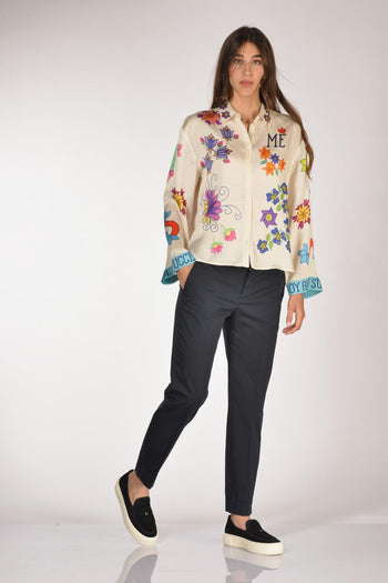 Pantalone New York Blu Navy Donna - 2