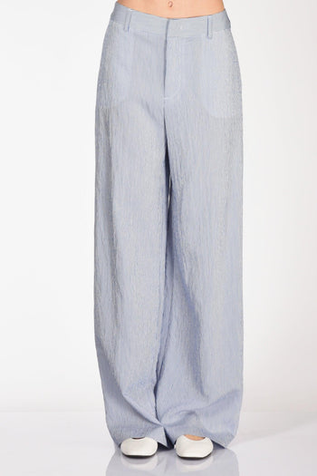 Pantalone Lorenza Bianco/blu Chiaro Donna - 3