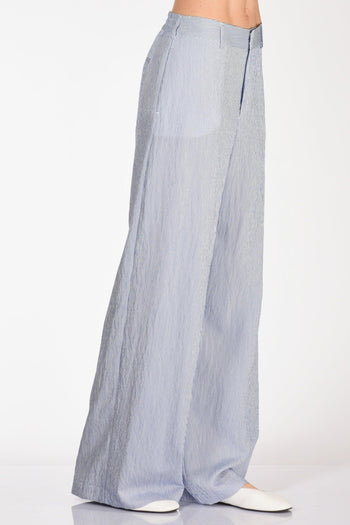 Pantalone Lorenza Bianco/blu Chiaro Donna - 5