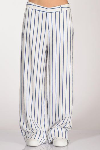 Pantalone Lorenza Bianco/bluette Donna - 3