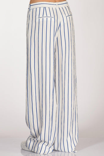 Pantalone Lorenza Bianco/bluette Donna - 6