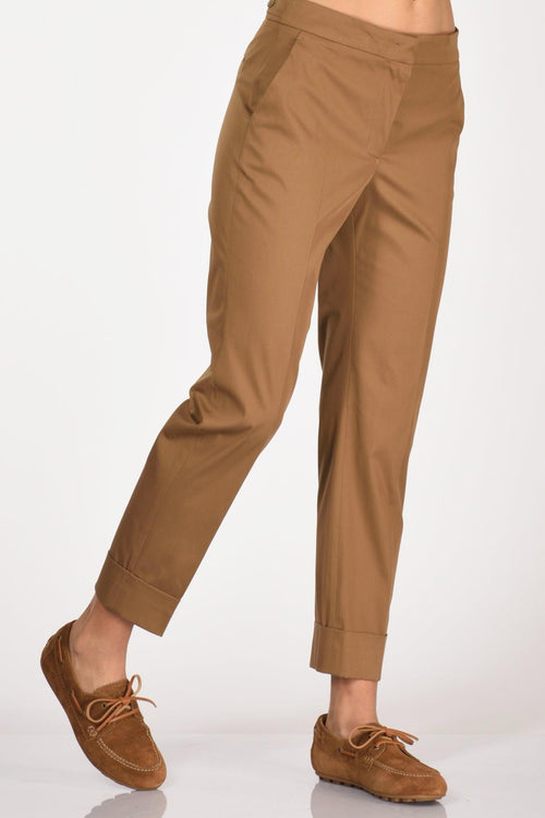 Pantalone Andrea Beige Cammello Donna