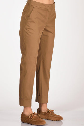 Pantalone Andrea Beige Cammello Donna - 4
