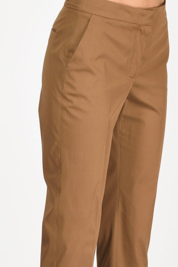 Pantalone Andrea Beige Cammello Donna - 5