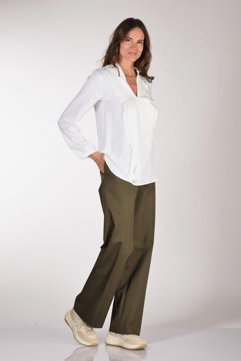 Pantalone Francois Verde Olivo Donna - 2