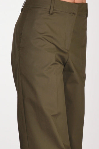 Pantalone Francois Verde Olivo Donna - 5