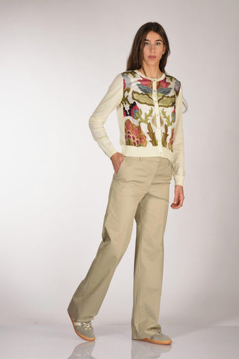 Pantalone Francois Beige Chiaro Donna - 2