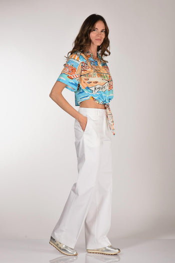 Pantalone Francois Bianco Donna - 2