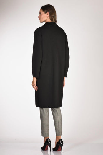 Cappotto Maglia Nero Donna - 5