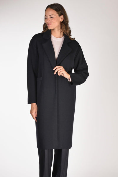 Cappotto Maglia Blu Donna