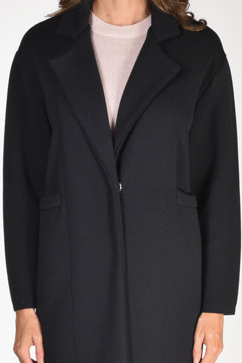 Cappotto Maglia Blu Donna - 3