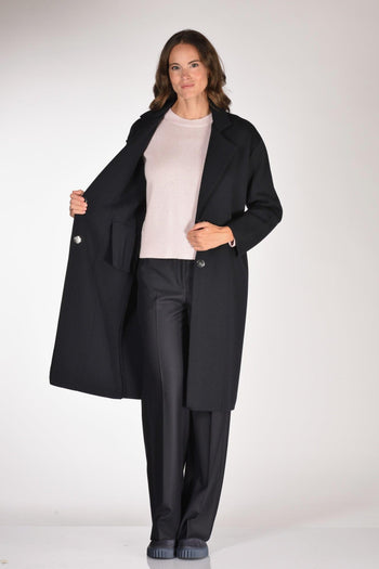 Cappotto Maglia Blu Donna - 6