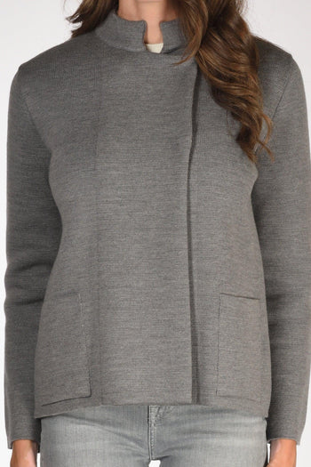 Giacca 2 Tasche Grigio Donna - 3