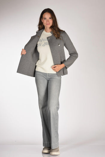 Giacca 2 Tasche Grigio Donna - 6