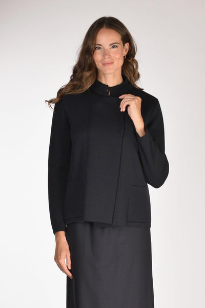 Giacca 2 Tasche Blu Donna