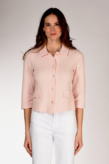 Giacca Di Maglia Rosa Donna - 2