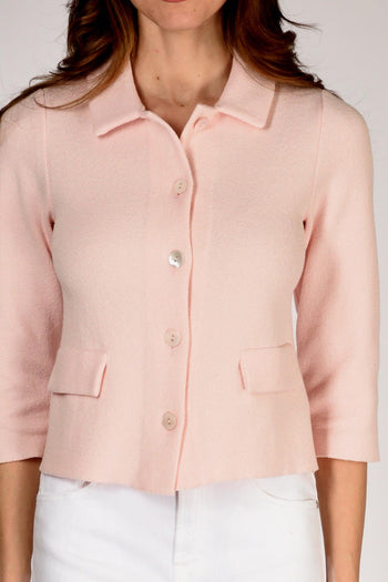 Giacca Di Maglia Rosa Donna - 3