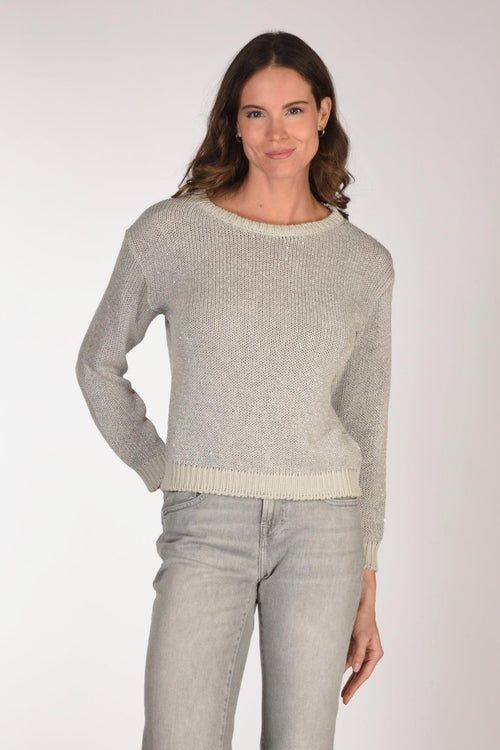 Maglia Girocollo Grigio Donna