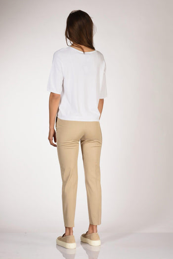 Maglia Girocollo Bianco Donna - 5