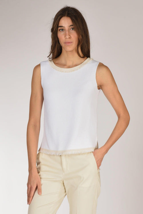 Canotta Maglia Bianco Donna