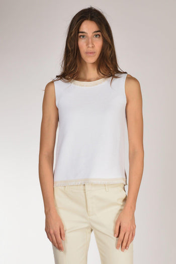 Canotta Maglia Bianco Donna - 2