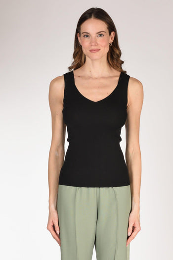 Canotta Maglia Nero Donna - 2