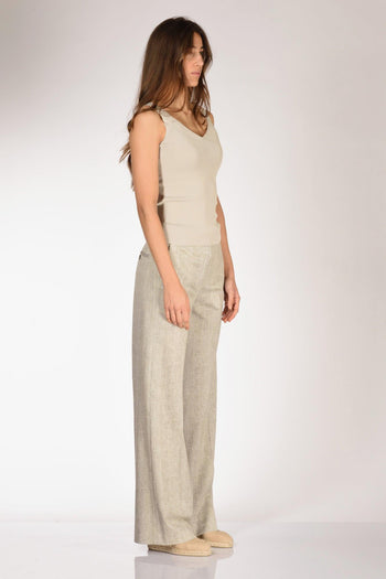 Canotta Maglia Beige Donna - 4